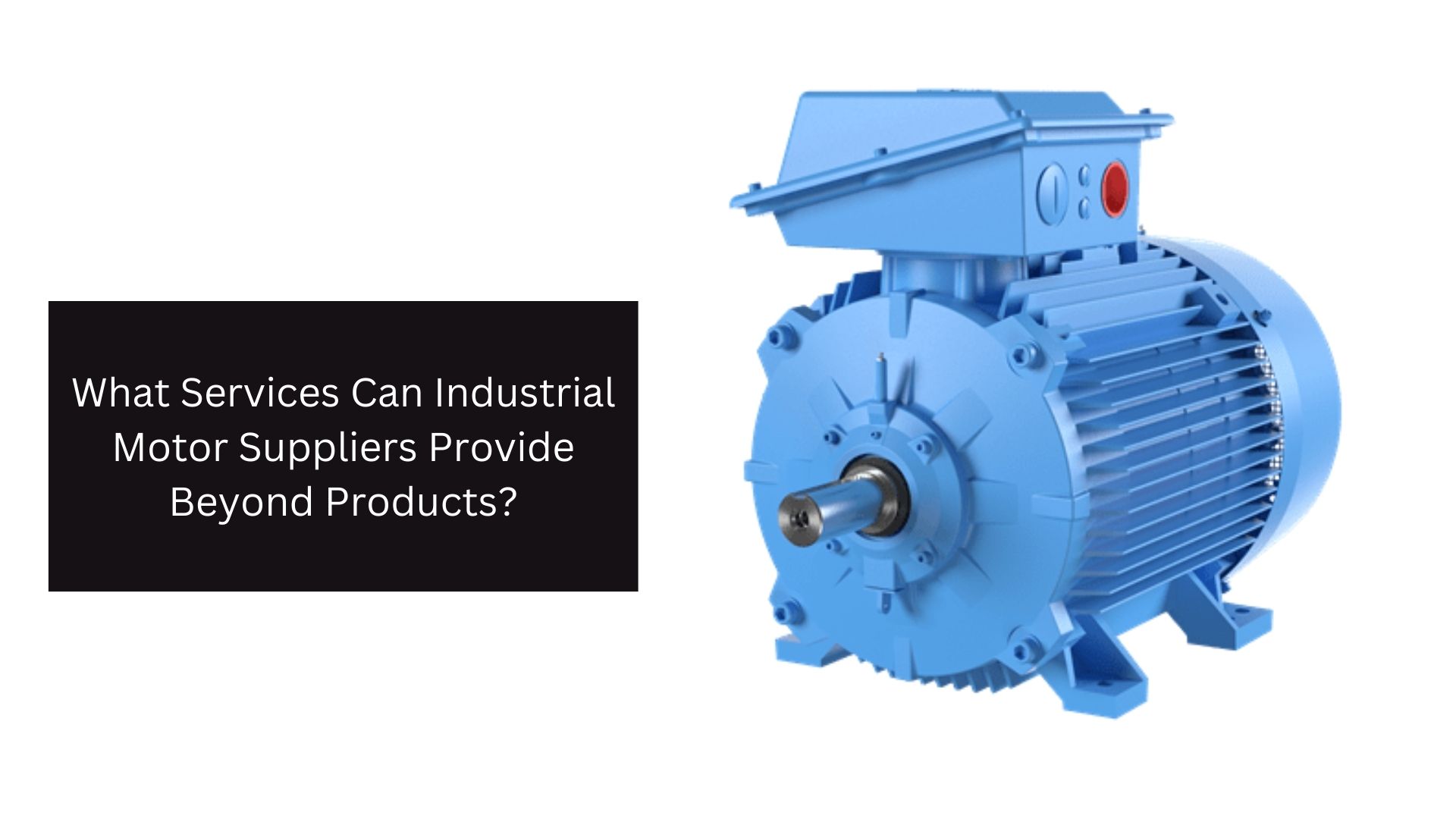 What Services Can Industrial Motor Suppliers Provide Beyond Products